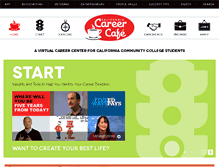 Tablet Screenshot of cacareercafe.com